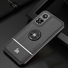 Funda Silicona Carcasa Ultrafina Goma con Magnetico Anillo de dedo Soporte JM1 para Xiaomi Redmi K30S 5G Negro