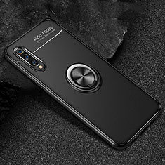 Funda Silicona Carcasa Ultrafina Goma con Magnetico Anillo de dedo Soporte para Xiaomi Mi 9 Negro