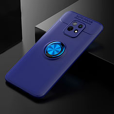 Funda Silicona Carcasa Ultrafina Goma con Magnetico Anillo de dedo Soporte SD2 para Xiaomi Redmi 10X Pro 5G Azul