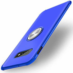 Funda Silicona Carcasa Ultrafina Goma con Magnetico Anillo de dedo Soporte T01 para Samsung Galaxy S10e Azul