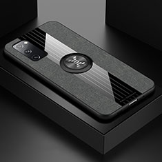 Funda Silicona Carcasa Ultrafina Goma con Magnetico Anillo de dedo Soporte X01L para Samsung Galaxy S20 FE 5G Gris