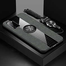 Funda Silicona Carcasa Ultrafina Goma con Magnetico Anillo de dedo Soporte X03L para Samsung Galaxy S20 5G Gris