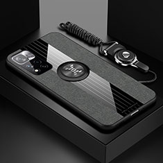 Funda Silicona Carcasa Ultrafina Goma con Magnetico Anillo de dedo Soporte X03L para Xiaomi Mi 11i 5G (2022) Gris