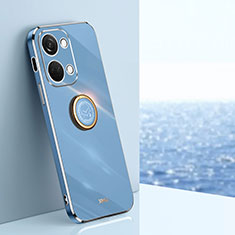 Funda Silicona Carcasa Ultrafina Goma con Magnetico Anillo de dedo Soporte XL1 para OnePlus Nord 3 5G Azul