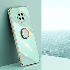 Funda Silicona Carcasa Ultrafina Goma con Magnetico Anillo de dedo Soporte XL1 para Xiaomi Mi 10T Lite 5G Verde