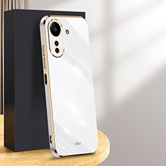 Funda Silicona Carcasa Ultrafina Goma con Magnetico Anillo de dedo Soporte XL1 para Xiaomi Redmi 13C Blanco
