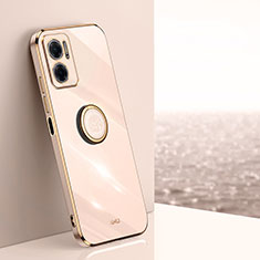 Funda Silicona Carcasa Ultrafina Goma con Magnetico Anillo de dedo Soporte XL1 para Xiaomi Redmi Note 11E 5G Oro