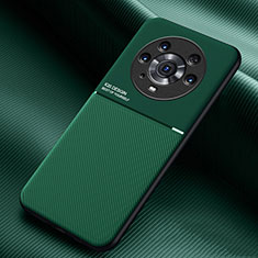 Funda Silicona Carcasa Ultrafina Goma con Magnetico para Huawei Honor Magic3 Pro 5G Verde