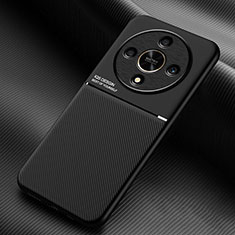 Funda Silicona Carcasa Ultrafina Goma con Magnetico para Huawei Honor Magic6 Lite 5G Negro