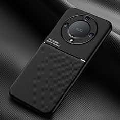 Funda Silicona Carcasa Ultrafina Goma con Magnetico para Huawei Honor X9a 5G Negro