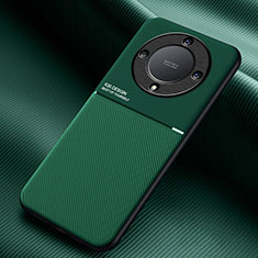 Funda Silicona Carcasa Ultrafina Goma con Magnetico para Huawei Honor X9a 5G Verde