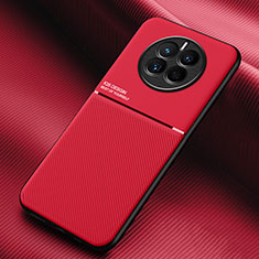 Funda Silicona Carcasa Ultrafina Goma con Magnetico para Huawei Mate 50 Rojo
