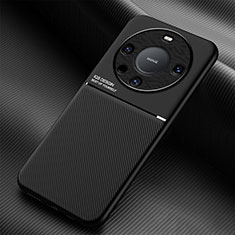 Funda Silicona Carcasa Ultrafina Goma con Magnetico para Huawei Mate 60 Pro+ Plus Negro