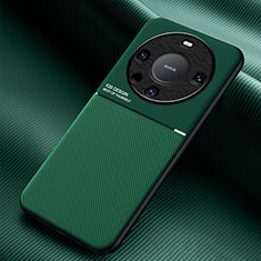 Funda Silicona Carcasa Ultrafina Goma con Magnetico para Huawei Mate 60 Pro+ Plus Verde
