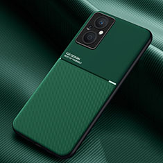 Funda Silicona Carcasa Ultrafina Goma con Magnetico para Oppo Reno8 Z 5G Verde