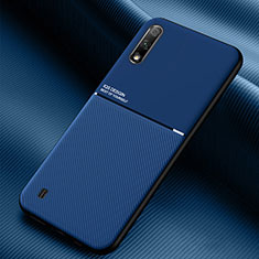 Funda Silicona Carcasa Ultrafina Goma con Magnetico para Samsung Galaxy A01 SM-A015 Azul