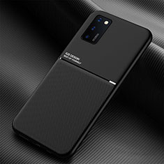Funda Silicona Carcasa Ultrafina Goma con Magnetico para Samsung Galaxy A02s Negro