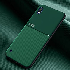 Funda Silicona Carcasa Ultrafina Goma con Magnetico para Samsung Galaxy A10 Verde