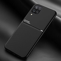 Funda Silicona Carcasa Ultrafina Goma con Magnetico para Samsung Galaxy A12 Nacho Negro