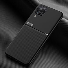 Funda Silicona Carcasa Ultrafina Goma con Magnetico para Samsung Galaxy A12 Negro