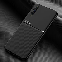 Funda Silicona Carcasa Ultrafina Goma con Magnetico para Samsung Galaxy A30S Negro
