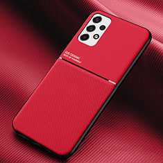 Funda Silicona Carcasa Ultrafina Goma con Magnetico para Samsung Galaxy A53 5G Rojo