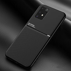 Funda Silicona Carcasa Ultrafina Goma con Magnetico para Samsung Galaxy A91 Negro
