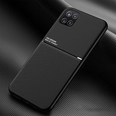 Funda Silicona Carcasa Ultrafina Goma con Magnetico para Samsung Galaxy F42 5G Negro