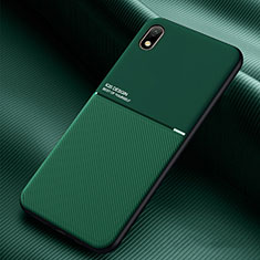 Funda Silicona Carcasa Ultrafina Goma con Magnetico para Samsung Galaxy M01 Core Verde