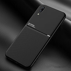 Funda Silicona Carcasa Ultrafina Goma con Magnetico para Samsung Galaxy M02 Negro