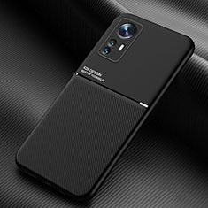Funda Silicona Carcasa Ultrafina Goma con Magnetico para Xiaomi Mi 12 5G Negro