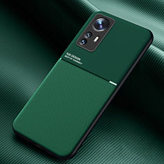 Funda Silicona Carcasa Ultrafina Goma con Magnetico para Xiaomi Mi 12 5G Verde