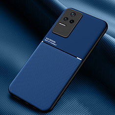 Funda Silicona Carcasa Ultrafina Goma con Magnetico para Xiaomi Poco F4 5G Azul