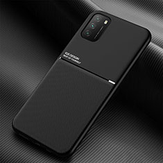 Funda Silicona Carcasa Ultrafina Goma con Magnetico para Xiaomi Poco M3 Negro