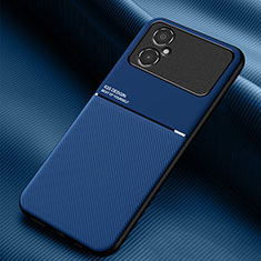 Funda Silicona Carcasa Ultrafina Goma con Magnetico para Xiaomi Poco M4 5G Azul