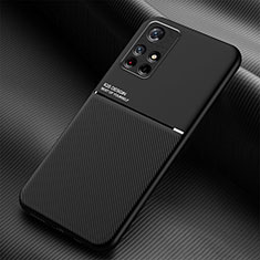 Funda Silicona Carcasa Ultrafina Goma con Magnetico para Xiaomi Redmi Note 11 5G Negro