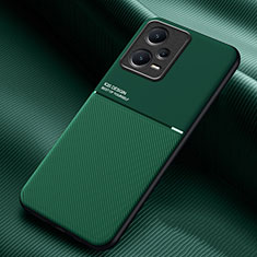 Funda Silicona Carcasa Ultrafina Goma con Magnetico para Xiaomi Redmi Note 12 Pro+ Plus 5G Verde