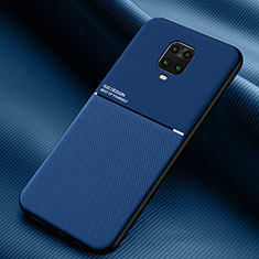 Funda Silicona Carcasa Ultrafina Goma con Magnetico para Xiaomi Redmi Note 9 Pro Max Azul