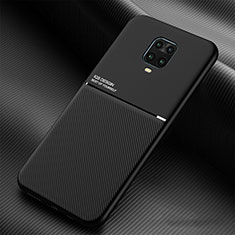 Funda Silicona Carcasa Ultrafina Goma con Magnetico para Xiaomi Redmi Note 9 Pro Negro