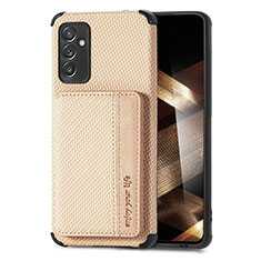 Funda Silicona Carcasa Ultrafina Goma con Magnetico S01D para Samsung Galaxy A15 5G Oro