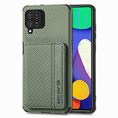 Funda Silicona Carcasa Ultrafina Goma con Magnetico S01D para Samsung Galaxy F62 5G Verde