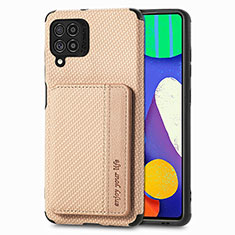 Funda Silicona Carcasa Ultrafina Goma con Magnetico S01D para Samsung Galaxy M62 4G Oro