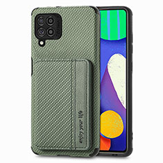 Funda Silicona Carcasa Ultrafina Goma con Magnetico S01D para Samsung Galaxy M62 4G Verde