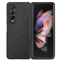 Funda Silicona Carcasa Ultrafina Goma con Magnetico S01D para Samsung Galaxy Z Fold4 5G Negro