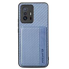 Funda Silicona Carcasa Ultrafina Goma con Magnetico S01D para Xiaomi Mi 11T 5G Azul