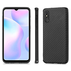 Funda Silicona Carcasa Ultrafina Goma con Magnetico S01D para Xiaomi Redmi 9AT Negro