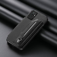 Funda Silicona Carcasa Ultrafina Goma con Magnetico S01D para Xiaomi Redmi Note 10 Pro 4G Negro