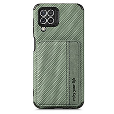 Funda Silicona Carcasa Ultrafina Goma con Magnetico S02D para Samsung Galaxy A22 4G Verde