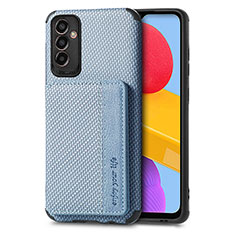 Funda Silicona Carcasa Ultrafina Goma con Magnetico S02D para Samsung Galaxy M13 5G Azul