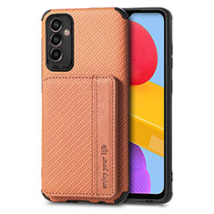 Funda Silicona Carcasa Ultrafina Goma con Magnetico S02D para Samsung Galaxy M13 5G Marron